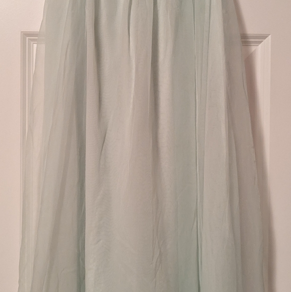 Vintage Miss Elaine Mint Green Babydoll Nightgown Peignoir Chiffon Applique 1960 - Picture 9 of 12